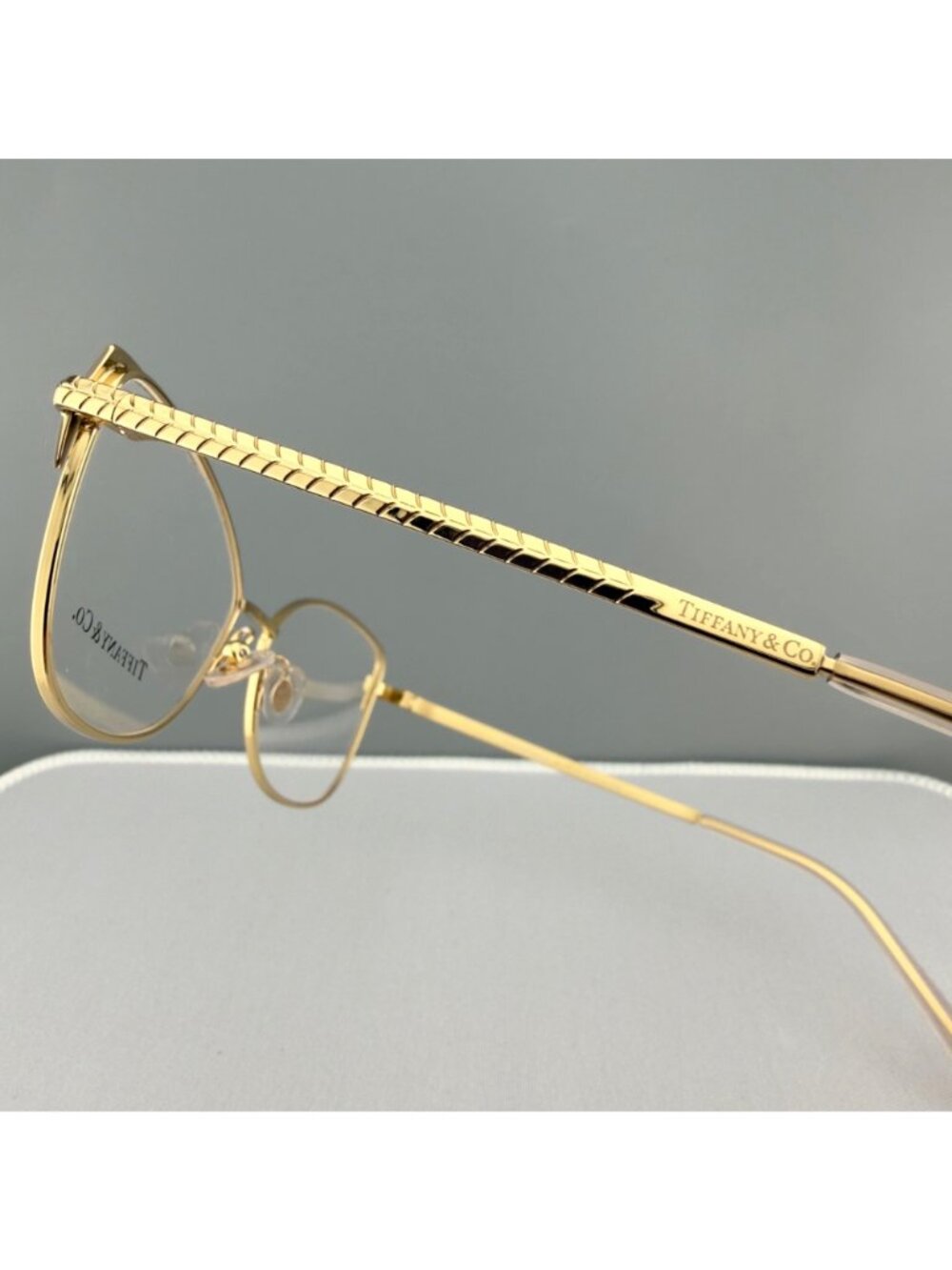 Tiffany & Co. Eyeglasses Frames TF 1136 6133 Gold Grey 53-16-140 - Picture 4 of 10